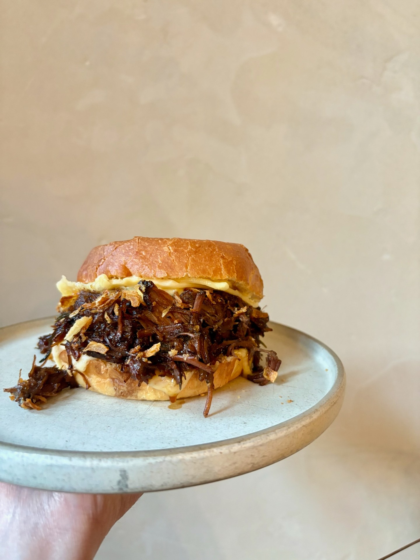 Festive brioche sandwich at Bottle & Thyme, Christmas 2025